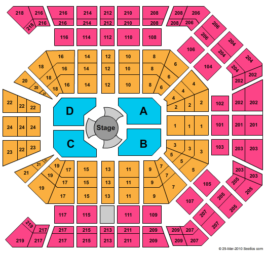 MGM Grand Garden Arena James Taylor Seating Chart